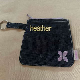 ヘザー(heather)のヘザー★ポーチ　未使用　デニム　小物入れ(ポーチ)