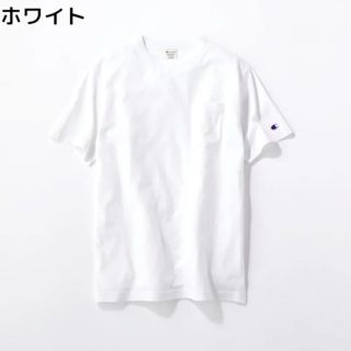 Champion - チャンピオン 無地 ポケットTシャツ ホワイトXLサイズ