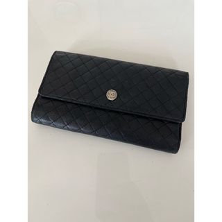 シャネル(CHANEL)のCHANEL シャネル マイクロマトラッセ  長財布 ブラック＆ピンク(長財布)