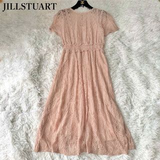 ジルスチュアート(JILLSTUART)の極美品 JILLSTUART 総レースロングワンピース 結婚式 ドレス (ロングワンピース/マキシワンピース)