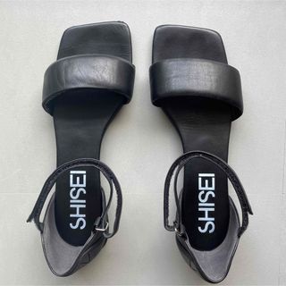 SHISEI MM PADDED SANDALS 37 サンダル 黒