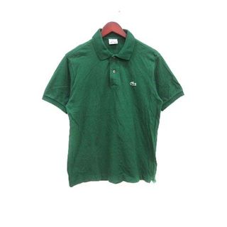 ラコステ(LACOSTE)のLACOSTE ポロシャツ 鹿の子 ワンポイント 半袖 4 緑 グリーン /YK(ポロシャツ)