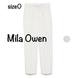 ミラオーウェン(Mila Owen)のMilaOwenミラオーウェン  ドロストテーパードイージーパンツ★ホワイト(カジュアルパンツ)