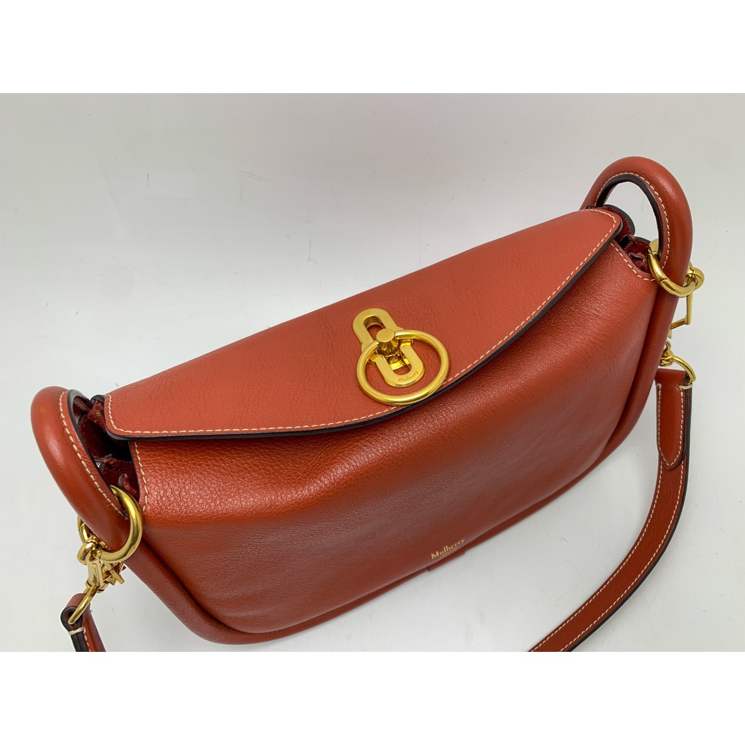 Mulberry マルベリー スモールレイトン オレンジブラウン系 3way Mulberry マルベリー スモールレイトン オレンジブラウン系 3way