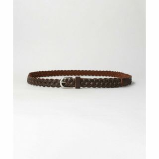 ユナイテッドアローズグリーンレーベルリラクシング(UNITED ARROWS green label relaxing)の【DK.BROWN】レザー ナロー メッシュ ベルト(ベルト)