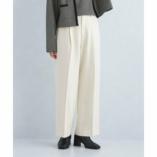 ユナイテッドアローズグリーンレーベルリラクシング(UNITED ARROWS green label relaxing)の【WHITE】ツイル バックゴム ワイド パンツ ホワイト -ウォッシャブル-(その他)