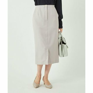 ユナイテッドアローズグリーンレーベルリラクシング(UNITED ARROWS green label relaxing)の【BEIGE】フロントタック スリット タイトスカート -マシンウォッシャブル・ストレッチ・防シワ-(ひざ丈スカート)