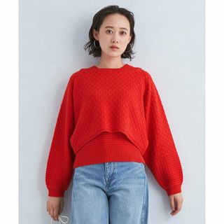 ユナイテッドアローズグリーンレーベルリラクシング(UNITED ARROWS green label relaxing)の【RED】4WAY ボレロ*ベスト プルオーバー カーディガン -ウォッシャブル-(カーディガン)