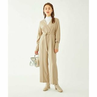 ユナイテッドアローズグリーンレーベルリラクシング(UNITED ARROWS green label relaxing)の【BEIGE】<CO PROJECT>カシュクール ベルト オールインワン(サロペット/オーバーオール)