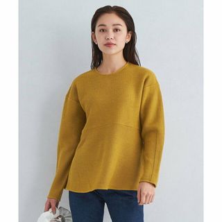 ユナイテッドアローズグリーンレーベルリラクシング(UNITED ARROWS green label relaxing)の【MUSTARD】ウーリー カノコ ペプラム プルオーバー カットソー(カットソー(長袖/七分))