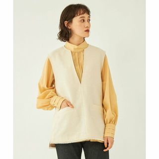 ユナイテッドアローズグリーンレーベルリラクシング(UNITED ARROWS green label relaxing)の【OFF WHITE】リングツイード ベスト(ベスト/ジレ)