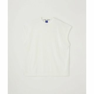 【WHITE】<CITEN>カットアゼ ノースリーブ Tシャツ ーウォッシャブルー(Tシャツ/カットソー(半袖/袖なし))