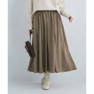 ユナイテッドアローズグリーンレーベルリラクシング(UNITED ARROWS green label relaxing)の【BEIGE】チェック マチ フレア スカート(ロングスカート)