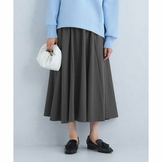 ユナイテッドアローズグリーンレーベルリラクシング(UNITED ARROWS green label relaxing)の【MD.GRAY】チェック マチ フレア スカート(ロングスカート)