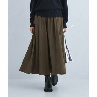 ユナイテッドアローズグリーンレーベルリラクシング(UNITED ARROWS green label relaxing)の【DK.BROWN】チェック マチ フレア スカート(ロングスカート)