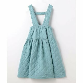 ユナイテッドアローズグリーンレーベルリラクシング(UNITED ARROWS green label relaxing)の【LT.BLUE】TJ キルト フレア ジャンパースカート 110cm-130cm(ワンピース)