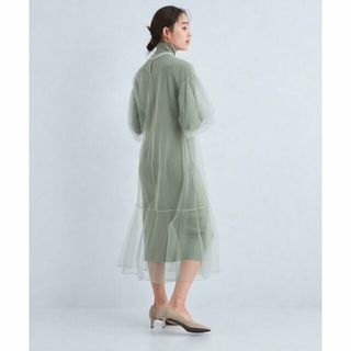 ユナイテッドアローズグリーンレーベルリラクシング(UNITED ARROWS green label relaxing)の【OLIVE】シアー ワンピース*ニット セット(ロングワンピース/マキシワンピース)