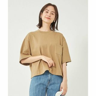 ユナイテッドアローズグリーンレーベルリラクシング(UNITED ARROWS green label relaxing)の【BEIGE】プレーティング テンジク オーバー Tシャツ -UVカット・汗染み防止-(カットソー(長袖/七分))