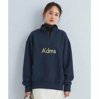 ユナイテッドアローズグリーンレーベルリラクシング(UNITED ARROWS green label relaxing)の【NAVY】ロゴ ハーフジップ プルオーバー スウェット(トレーナー/スウェット)