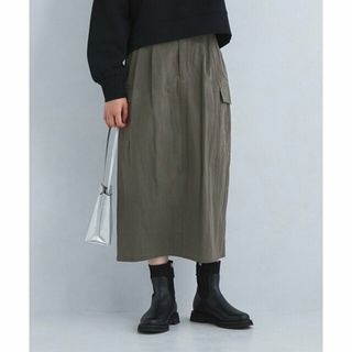 ユナイテッドアローズグリーンレーベルリラクシング(UNITED ARROWS green label relaxing)の【MD.GRAY】コクーン カーゴ スカート(ひざ丈スカート)