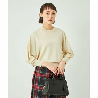 ユナイテッドアローズグリーンレーベルリラクシング(UNITED ARROWS green label relaxing)の【OFF WHITE】パフスリーブ ニット プルオーバー -ウォッシャブル-(ニット/セーター)