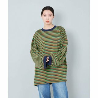 【MD.BROWN】<CITEN>リンガー ボーダー Tシャツ(カットソー(長袖/七分))