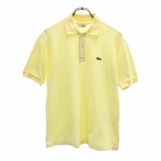 シュミーズラコステ 半袖 ポロシャツ イエロー CHEMISE LACOSTE 鹿の子 メンズ(ポロシャツ)