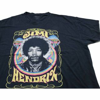 IMI HENDRIX ジミ ヘンドリックス コットンTシャツ 黒 3X★特大 ロック ミュージック ギタリスト サイケ ヒッピー PEACE OF MIND(Tシャツ/カットソー(半袖/袖なし))