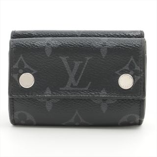 ルイヴィトン(LOUIS VUITTON)の美品 ルイヴィトン モノグラム エクリプス ディスカバリー ウォレット M67630 レザー 三つ折り 財布 メンズ EEM AD14-6(折り財布)