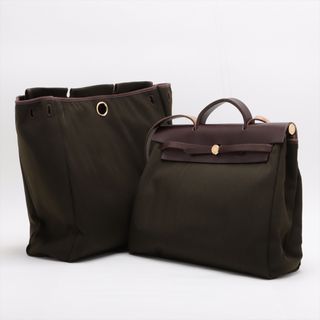 エルメス(Hermes)の美品 エルメス □G 刻印 エールバッグ MM 2WAY トート バッグ 斜め掛け ショルダー A4 替えバッグ付 メンズ レディース EEM AD16-6(トートバッグ)