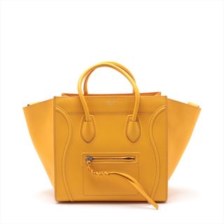 セリーヌ(celine)の美品 セリーヌ ラゲージ ファントム ショッパー レザー トート バッグ 肩掛け ショルダー ハンド 本革 A4 レディース EEM AD16-9(トートバッグ)