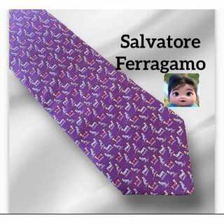サルヴァトーレフェラガモ(Salvatore Ferragamo)のSalvatore Ferragamo 父の日　ビジネスネクタイ　イタリア　犬(ネクタイ)