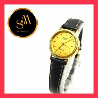 セイコー(SEIKO)の【稼動品／新品ベルト】SEIKO 腕時計　エクセリーヌ　3針　ラウンド　ゴールド(腕時計)