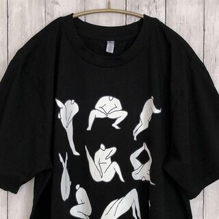 半袖Ｔシャツ　サイズＸＬ　黒ブラック　100％コットンシャツ　メンズ　古着(Tシャツ/カットソー(半袖/袖なし))