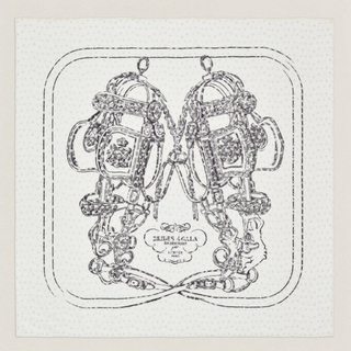 Hermes - カレ70 ブリッド・ドゥ・ガラ 刺繍