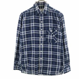 ノンネイティブ(nonnative)のノンネイティブ 長袖 チェックシャツ  ネイビー nonnative メンズ(シャツ)