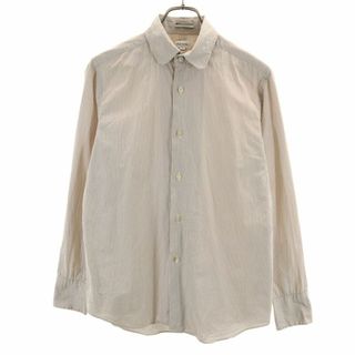 ポールスミス(Paul Smith)のポールスミス ストライプ柄 長袖 シャツ M ベージュ系 Paul Smith メンズ(シャツ)