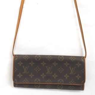 ルイヴィトン(LOUIS VUITTON)のTh963982 ルイ・ヴィトン モノグラム ポシェットツインGM M51852 ショルダーバッグ レディース LOUIS VUITTON 中古(ショルダーバッグ)