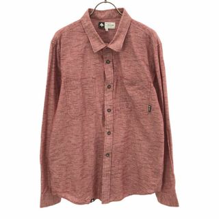 エルアールジー 長袖 シャツ M レッド LRG メンズ(シャツ)