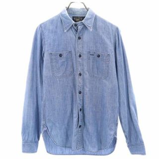 ダブルアールエル(RRL)のRRL 一ツ星 長袖 シャンブレーシャツ XS ダブルアールエル RALPH LAUREN チンスト メンズ(シャツ)