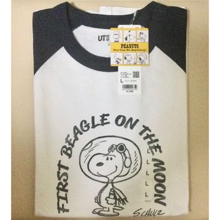 ユニクロ(UNIQLO)の【新品・未使用】ユニクロ ピーナッツ UT スヌーピー ネイビー L(Tシャツ/カットソー(半袖/袖なし))