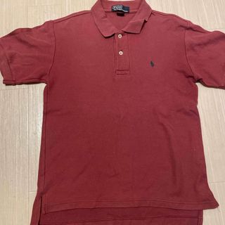 ポロラルフローレン(POLO RALPH LAUREN)のポロラルフローレン　ポロシャツ　M L相当　メンズ半袖　レッド(Tシャツ/カットソー(半袖/袖なし))