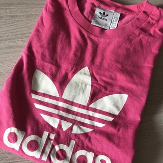 アディダス(adidas)のアディダス　Tシャツ　ピンク　M(Tシャツ(半袖/袖なし))