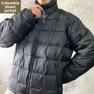 コロンビア(Columbia)のColumbia コロンビア ダウンジャケット ドローコード ゆるダボ 古着 M(ダウンジャケット)