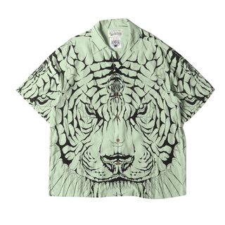 ワコマリア(WACKO MARIA)のWACKO MARIA ワコマリア シャツ サイズ:XL 22AW WOLFS HEAD スパイダー タイガー ハワイアンシャツ アロハシャツ HAWAIIAN SHIRT S/S カーキ トップス カジュアルシャツ 半袖【メンズ】【中古】(シャツ)