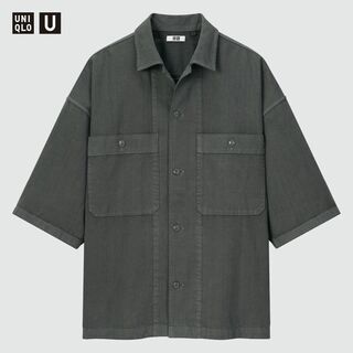 UNIQLO - 新品未使用 UNIQLO U オーバーサイズワークシャツ（半袖）