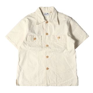 サンサーフ(Sun Surf)の美品 SUN SURF サンサーフ シャツ サイズ:S 19SS パイナップルツイード ワーク 半袖シャツ ALOHA BY KING SMITH実名復刻 ナチュラル 東洋 トップス カジュアルシャツ【メンズ】【中古】(シャツ)