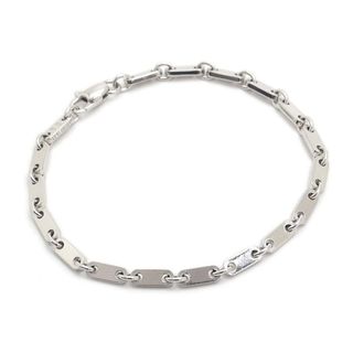 カルティエ(Cartier)のカルティエ フィガロ ブレスレット 750WG ホワイトゴールド チェーン(ブレスレット/バングル)