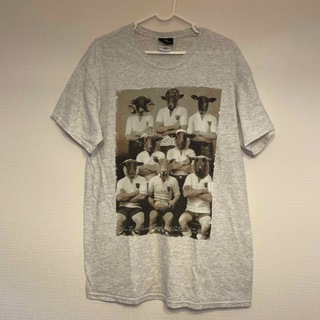 ヴィンテージ(VINTAGE)の『ヴィンテージ』90s アニマルTシャツ　おもしろ　半袖　グレー　Mサイズ(Tシャツ/カットソー(半袖/袖なし))