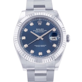 ロレックス(ROLEX)のロレックス デイトジャスト41 126334G ROLEX 腕時計 ブライトブルー文字盤(腕時計(アナログ))